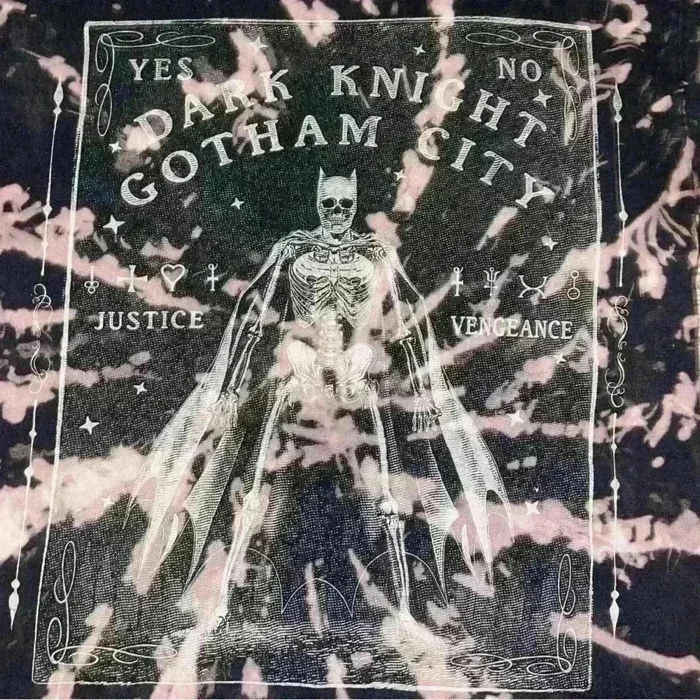 Dark Knight Bleached Tarot Card T-Shirt - Picture 2 of 4